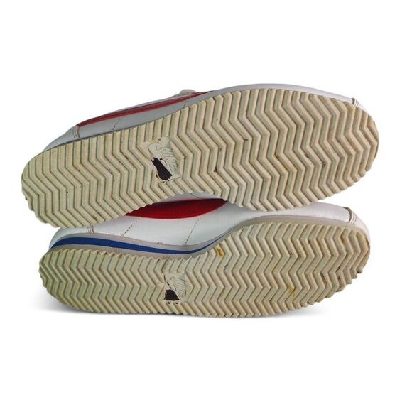 Nike Classic Cortez Leather 'White Red' Casual Sneakers 807471-103 Women's 7 - Picture 8 of 11